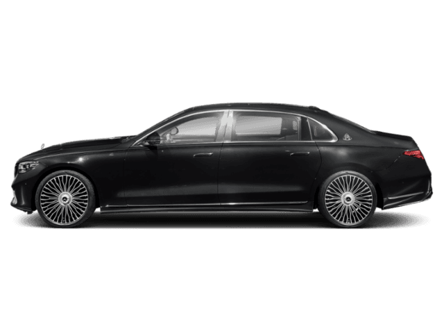 Black Mercedes S-Class sedan